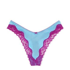 NWT VICTORIA'S SECRET
Fun & Flirty High-Leg Scoop Thong Panty Large